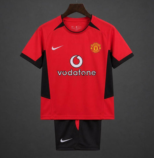 Retro Kids 02/04 Manchester United Home Jersey