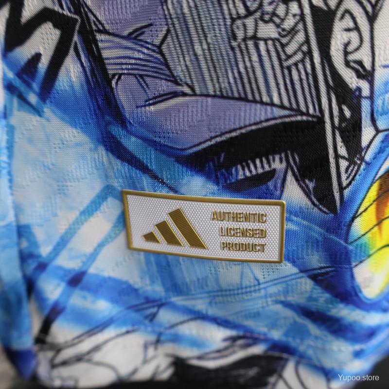 Player Version 2025 Japan White with Dragon Ball Z Anime Design Jersey