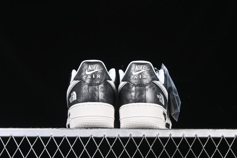 Nike Air Force 1 '07 Low The North Face Collaboration - Leather Graffiti Casual Sneakers - DM6688-008