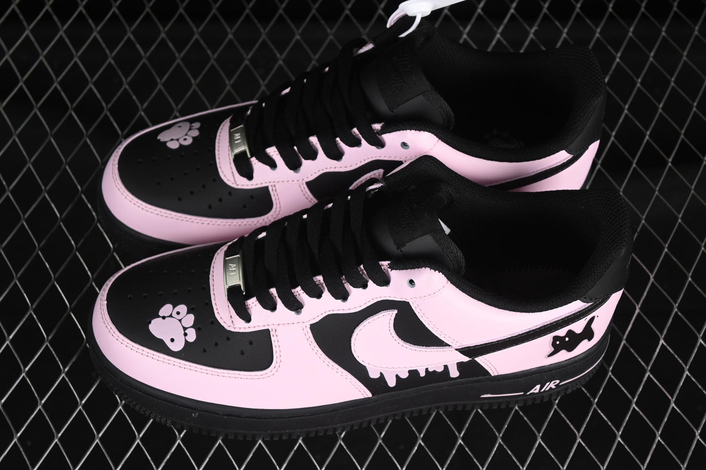 Nike Air Force 1'07 Low Casual Sneakers with Sweet Kitty Anime Theme - ZH0316-080