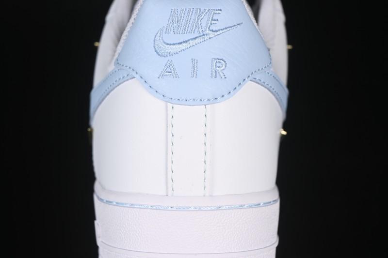 Nike Air Force 1 '07 Low Custom 2D Theme Four Hook Sky Blue Casual Sneakers - ZH0316-084