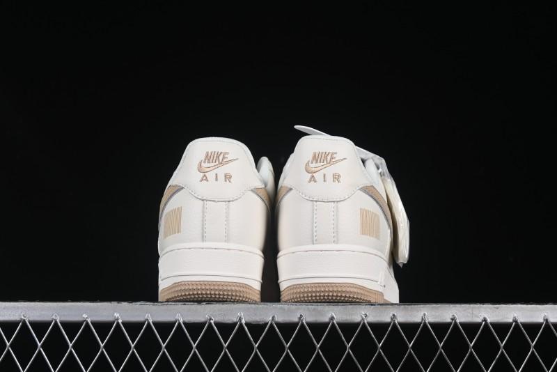 Nike Air Force 1 '07 Low QR Code Metallic Gold Star Sneakers Low-Top Casual Shoes - CU1836-965