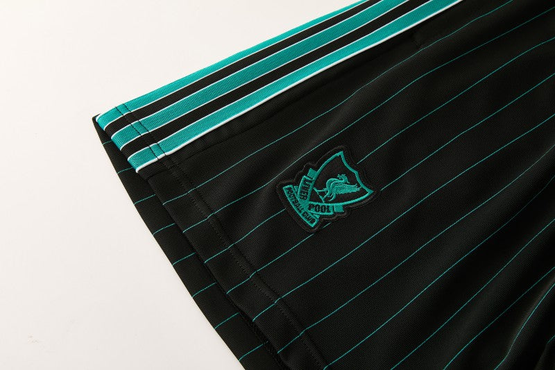 26/27 Liverpool Black Short Sleeve+Soccer Shorts