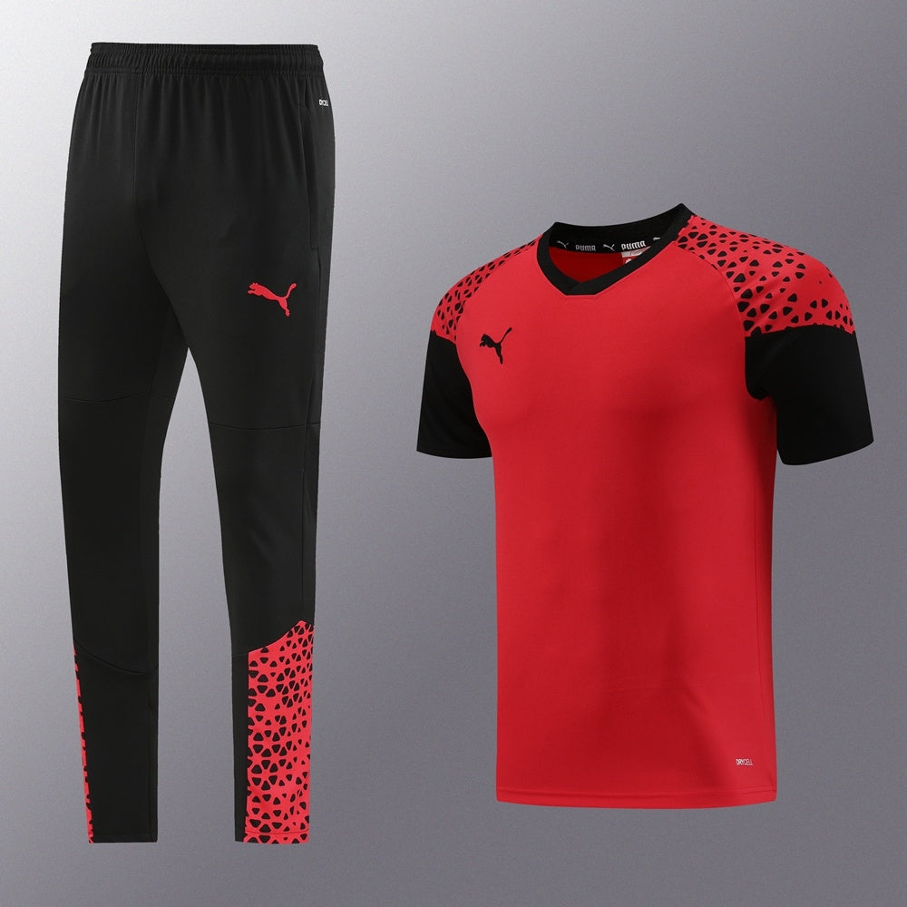 PD02 red trousers suit S-2XL