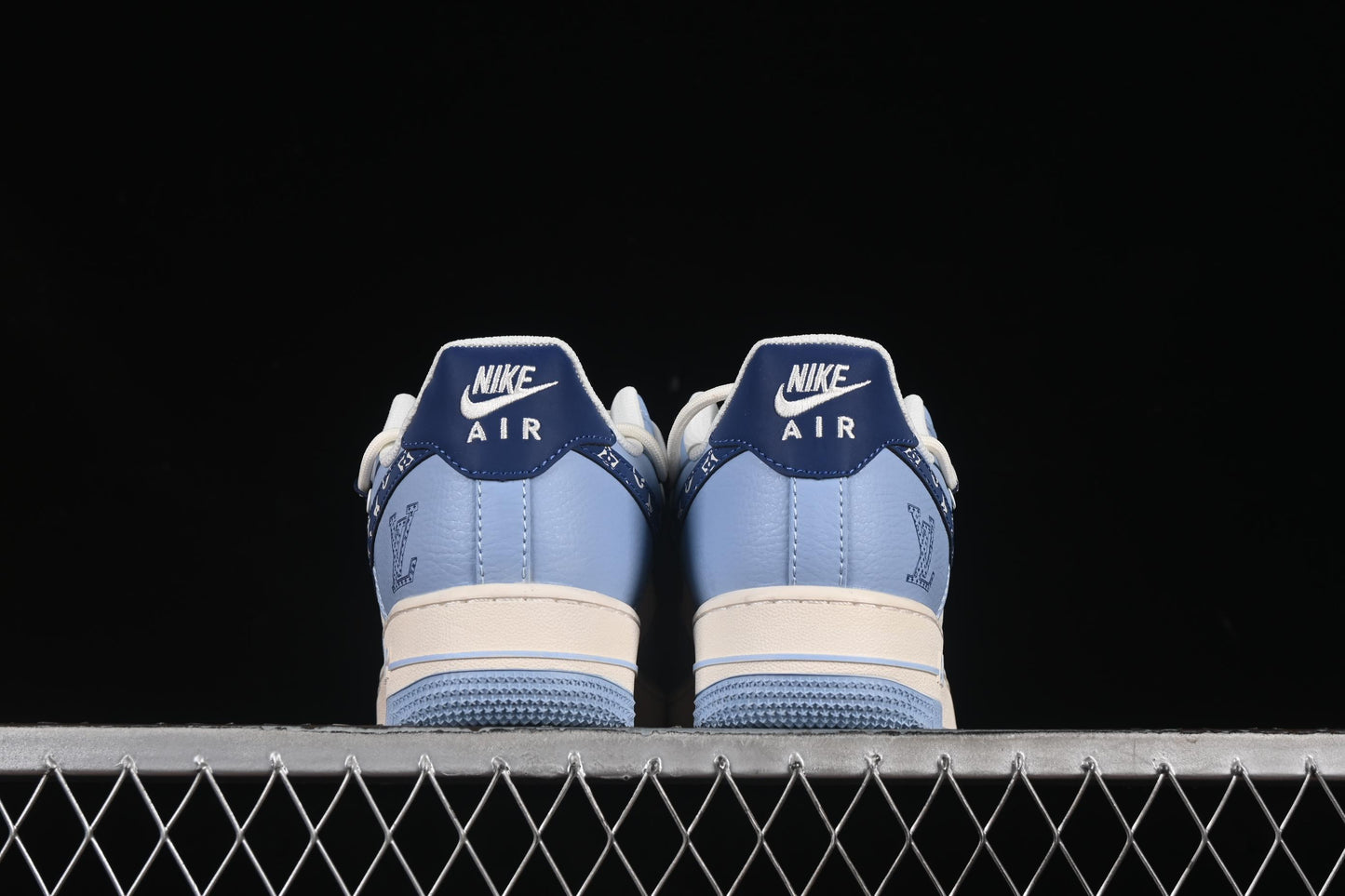 Nike Air Force 1 '07 Low LV Collaboration University Blue Drawstring Casual Sneakers - DM6868-059