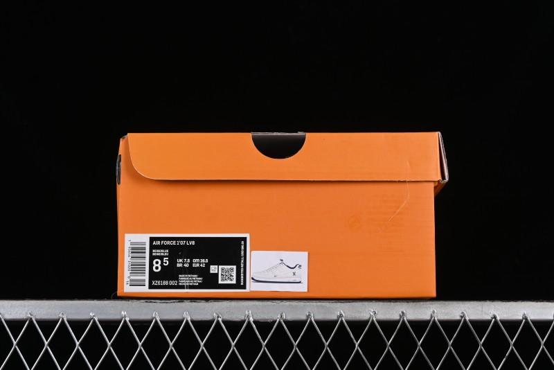 Nike Air Force 1 '07 Low LV Collaboration - Off White Double Swoosh Casual Sneakers - XZ6188-002