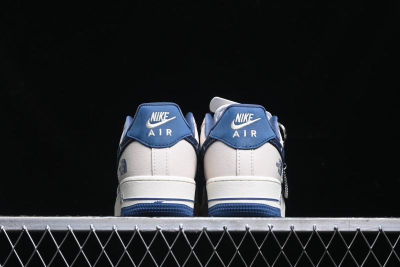 Nike Air Force 1 '07 Low The North Face Collaboration - Blue Floral Swoosh Casual Sneakers - KK1988-021