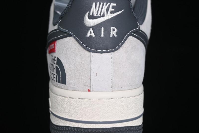 Nike Air Force 1 '07 Low Supreme The North Face Collaboration - Grey Black Red Logo - XZ6188-112