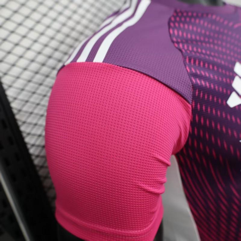 Player Version 25/26 Real Madrid Purple Pink with Geometric Wave Pattern Jersey
