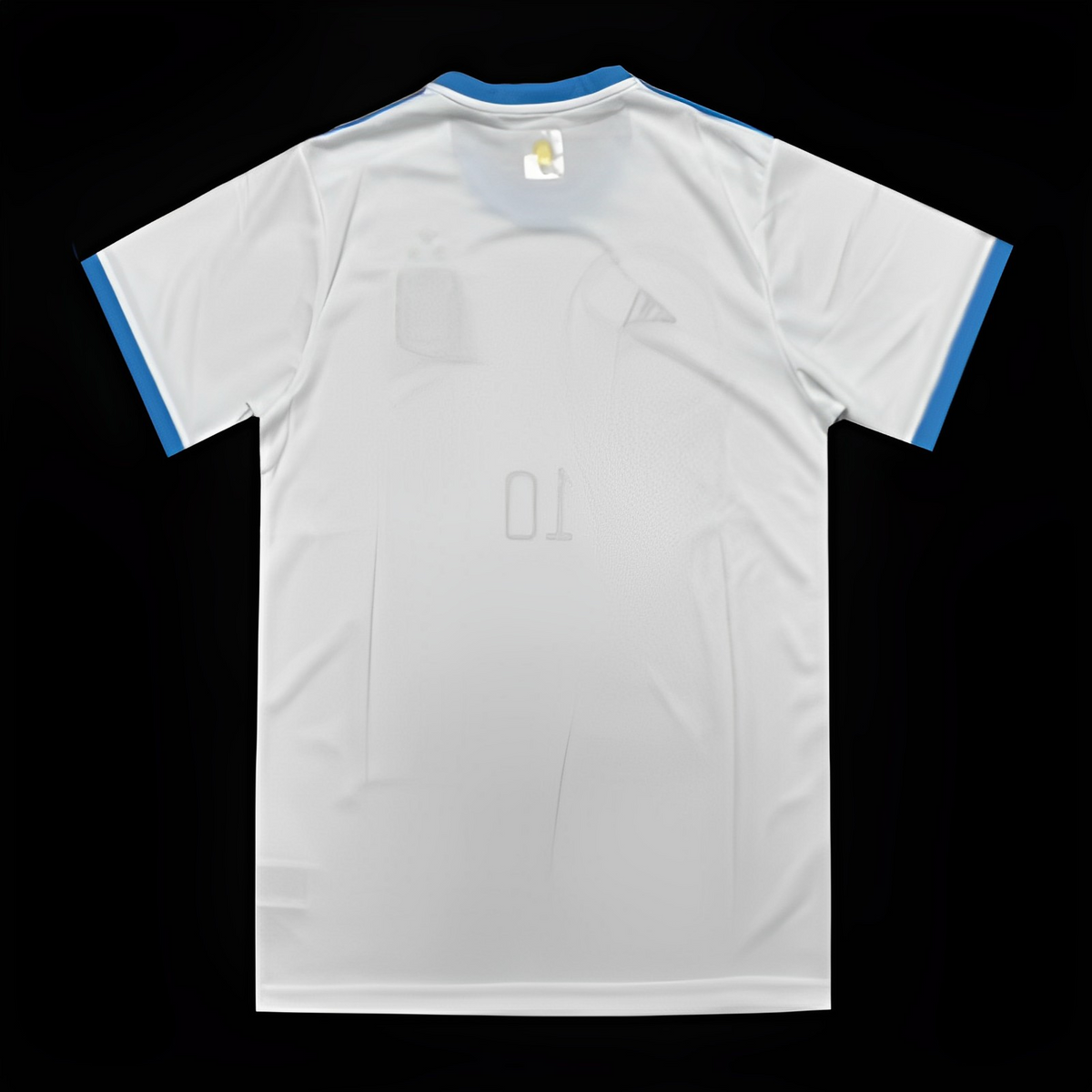 3 Stars Argentina White Training Jersey With Number 10 Printing