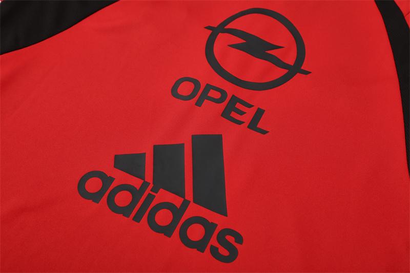 Retro 03/04 AC Milan Red Half Zipper Jacket