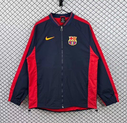 Retro 1998/99 Barcelona Nike Vintage Navy/Red Windbreaker