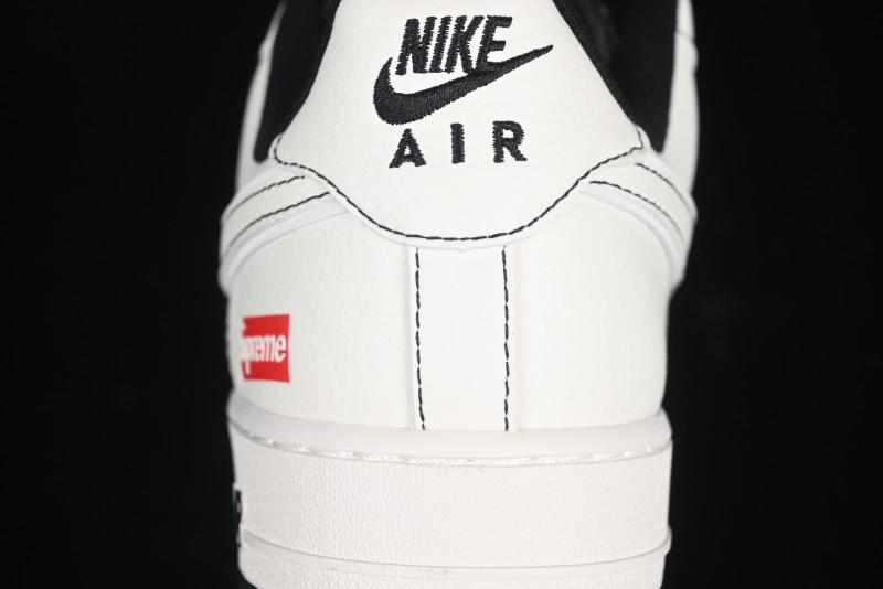 Nike Air Force 1 '07 Low Supreme Collaboration Casual Sneakers with Full-Length Air Cushion - BB7518-012