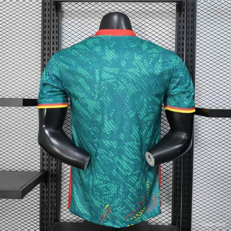2026 Player Version Cameroon Green with Colorful Dot Pattern Jersey