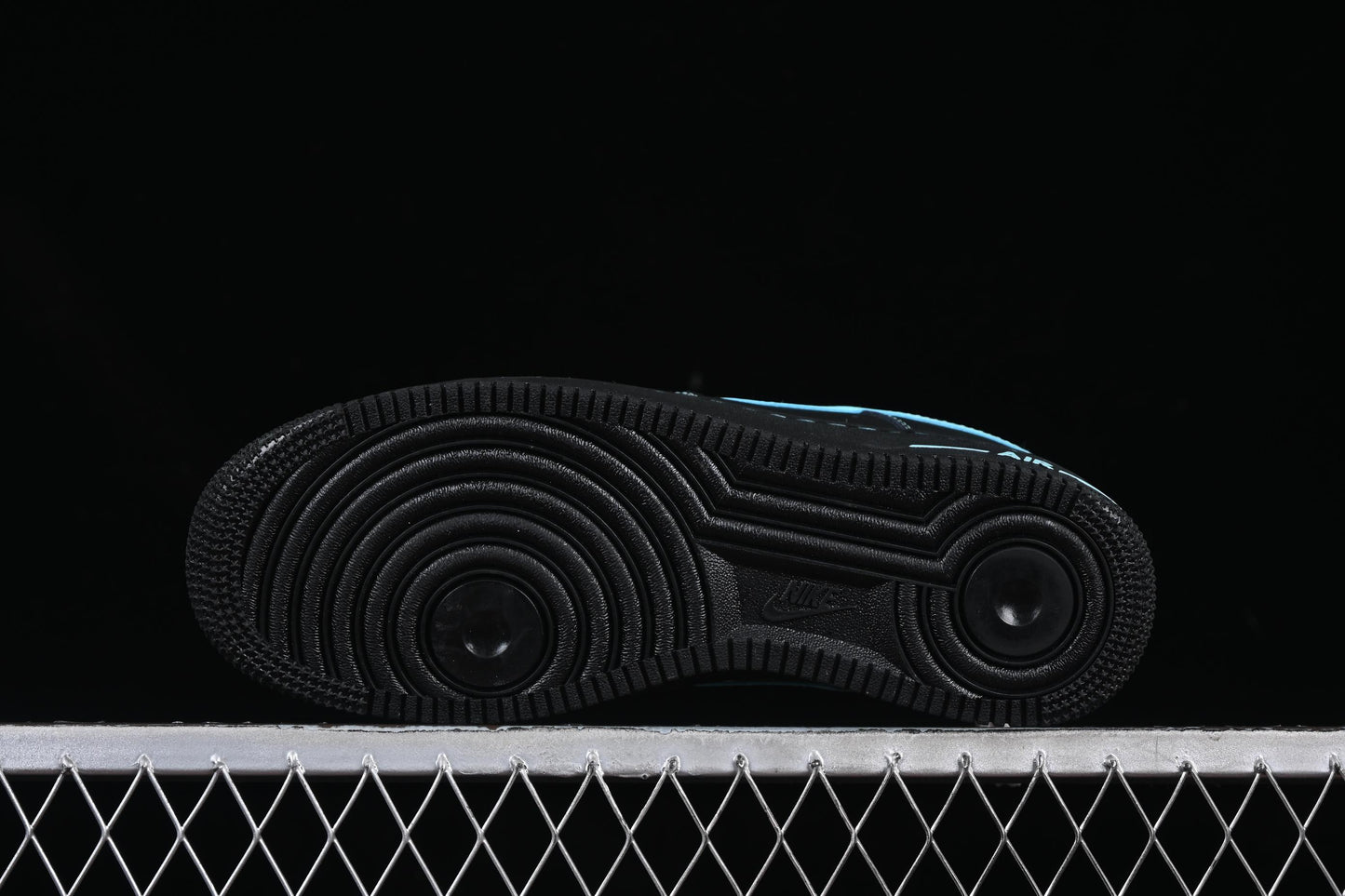 Nike Air Force 1 Low "Tiffany Blue" – Black & Aqua Classic
