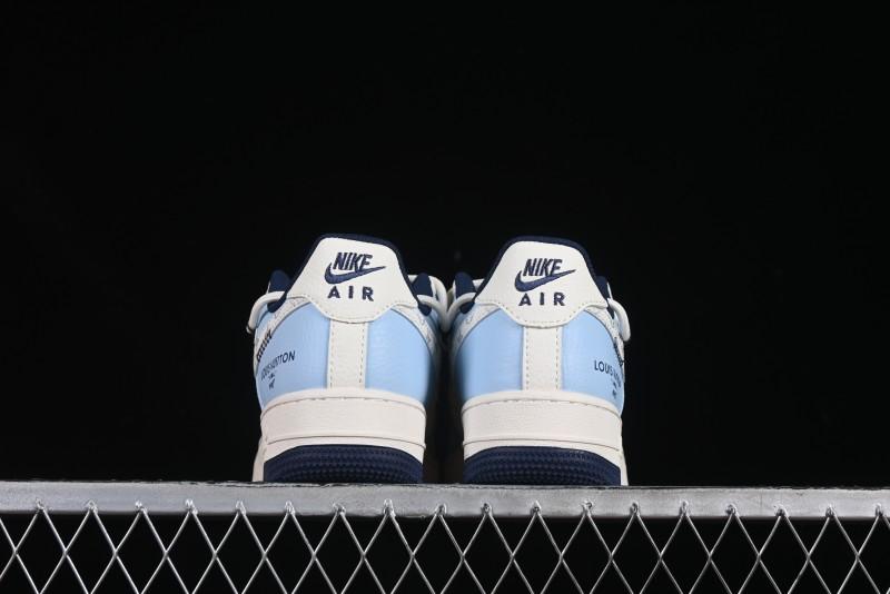 Nike Air Force 1'07 Low LV Collaboration University Blue Drawstring Casual Sneakers - DM6868-058