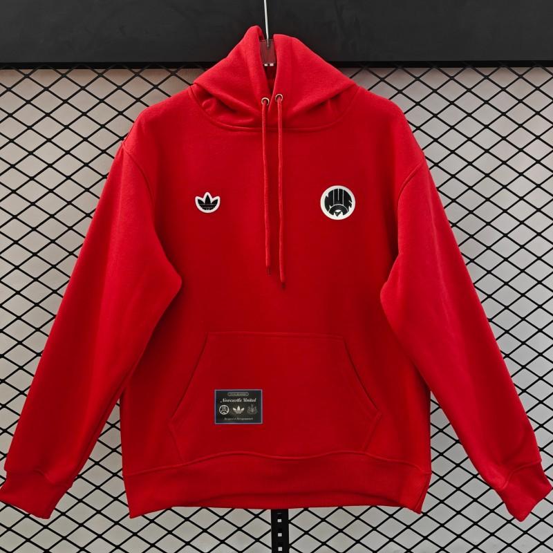 25/26 Adidas x Newcastle United Retro Embroidered Logo Hoodie 9 Colors