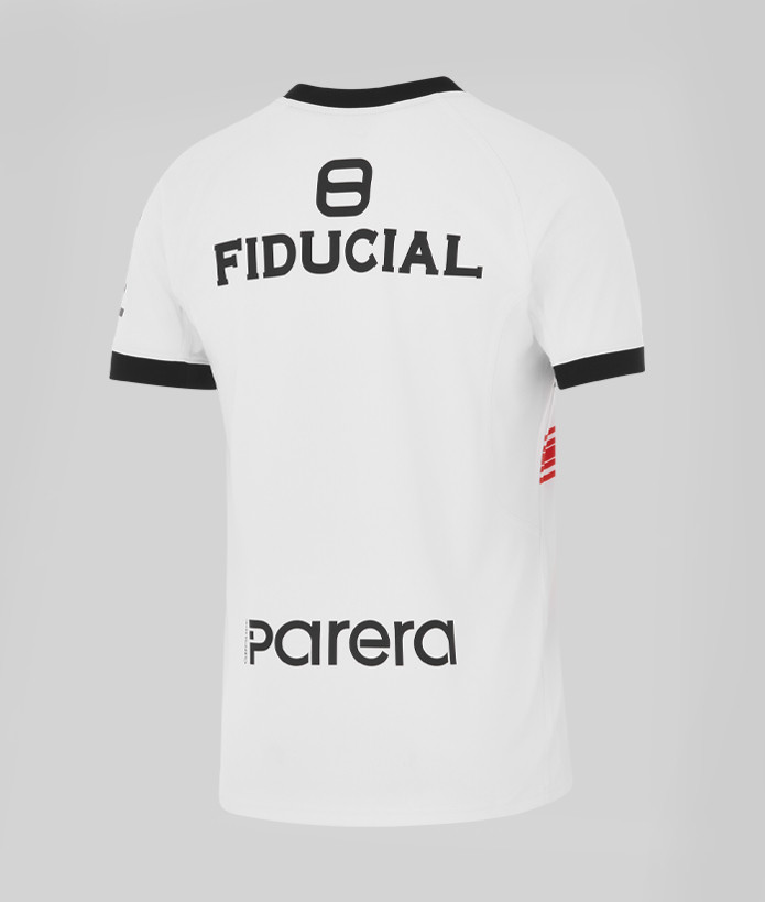 25/26 Stade Toulousain White with Black and Red Stripes Jersey