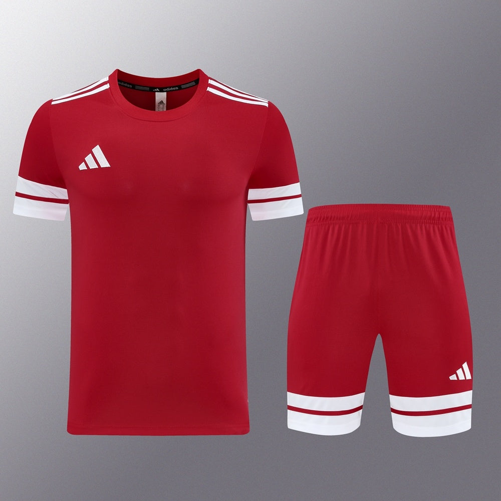 AD10 red shorts suit S-2XL