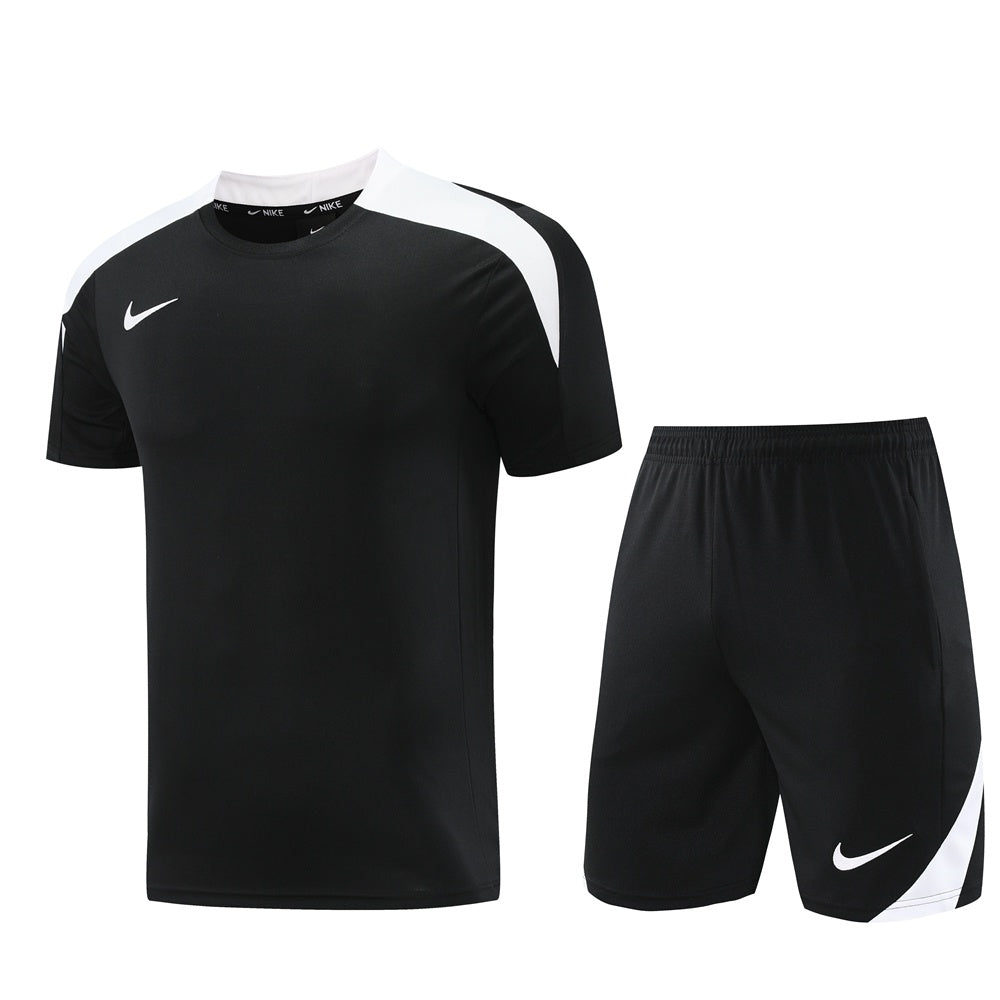 ND05 black and white shorts suit S-2XL