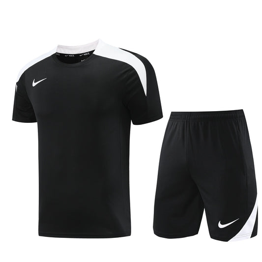 ND05 black and white shorts suit S-2XL