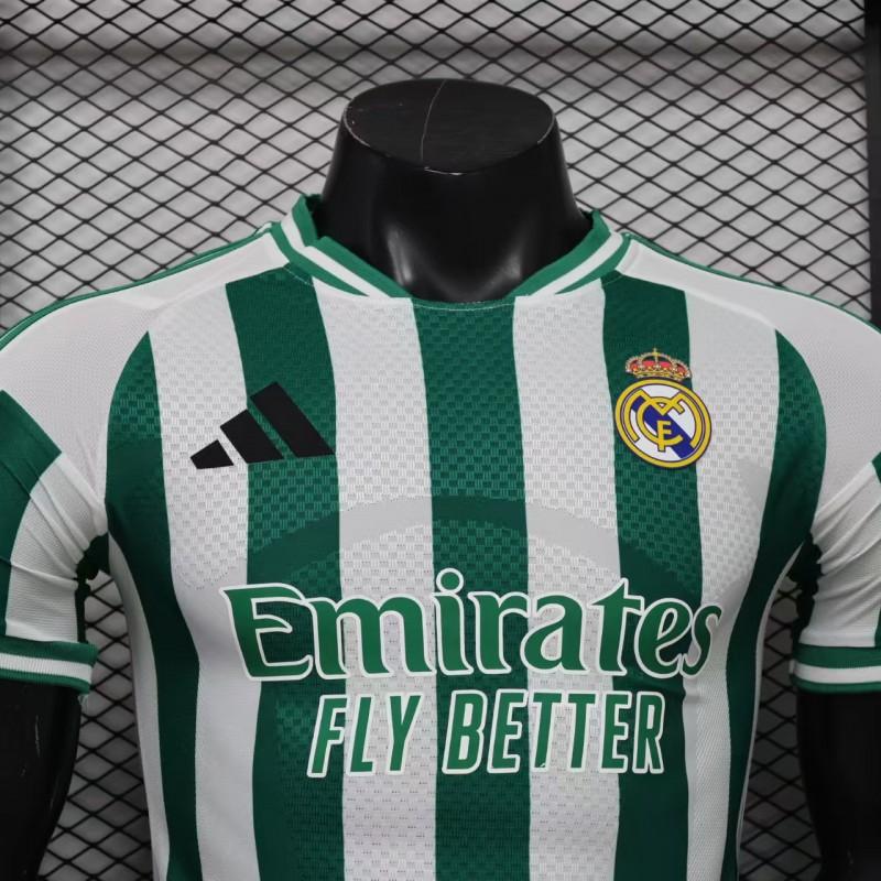 Player Version 26/27 Real Madrid Green & White Stripes Special Edition Jersey