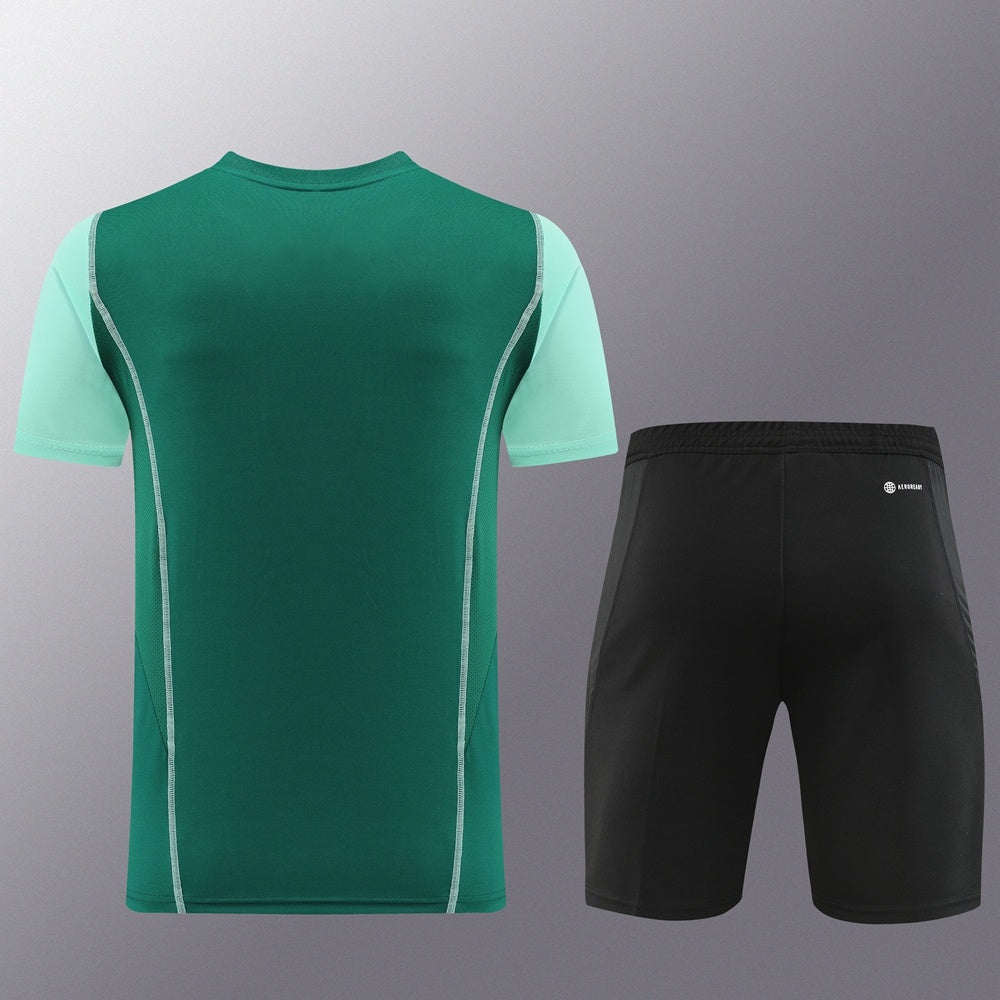 AD03 green shorts suit S-2XL