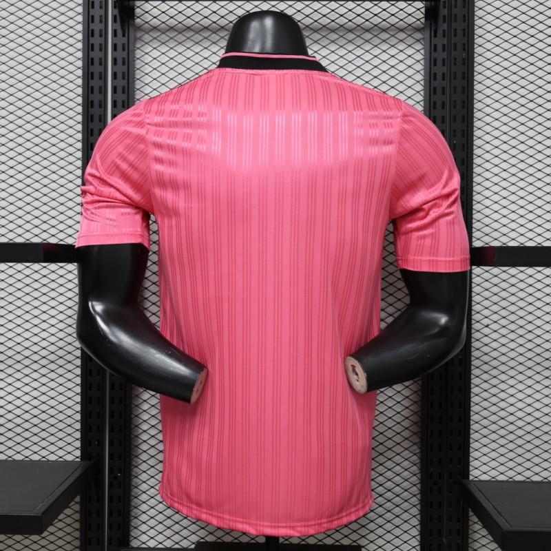 Player Version 2026 Adidas Originals Pink Stripe Retro Football Jersey