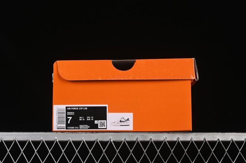 Nike Air Force 1 '07 Low LV Collaboration Dual-Tone Blue Denim Hook Low-Top Casual Sneakers - YX5066-342