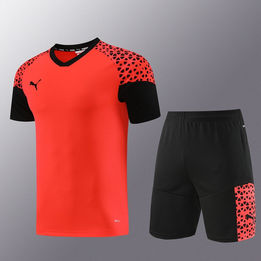 PD02 orange shorts suit S-2XL