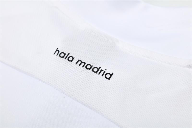 Retro 15/16 Real Madrid White Half Zipper Jacket