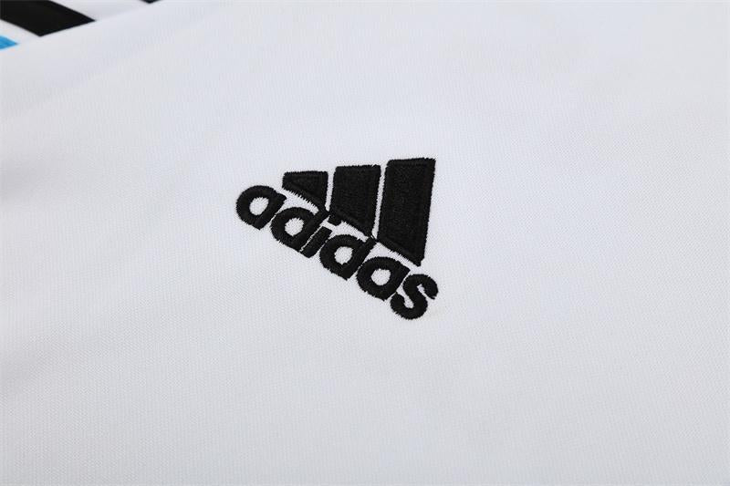 Retro 03/04 Real Madrid White Half Zipper Jacket