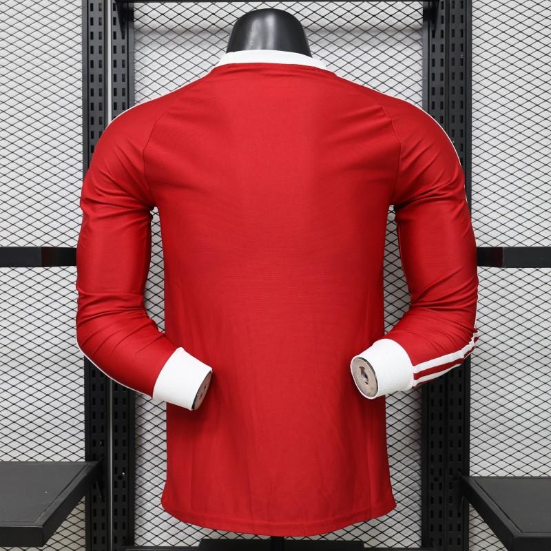 Player Version 2026 Manchester United Red Long Sleeve Adidas Originals Retro Special Edition Jersey