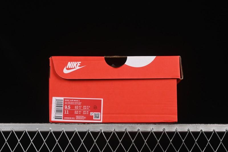Nike Air Max 1 Retro Running Shoes with Half-Sole Air Cushion - HM9936-001