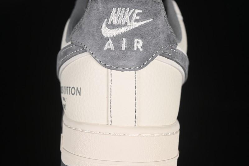 Nike Air Force 1 '07 Low LV Collaboration Light Gray Small Double Hook Casual Sneakers - YX5066-350