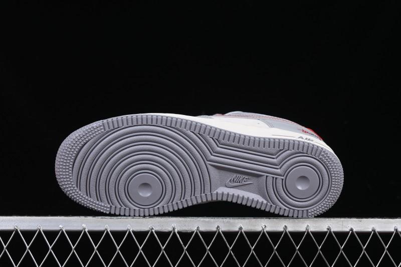Nike Air Force 1 '07 Low Stussy Lunar New Year Snake Limited Edition Grey Snake Low-Top Casual Sneakers - DM6688-027