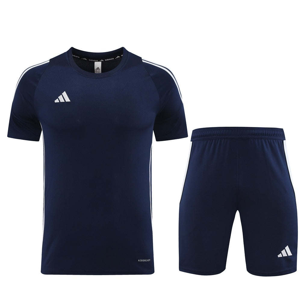 AD06 sapphire blue shorts suit S-2XL