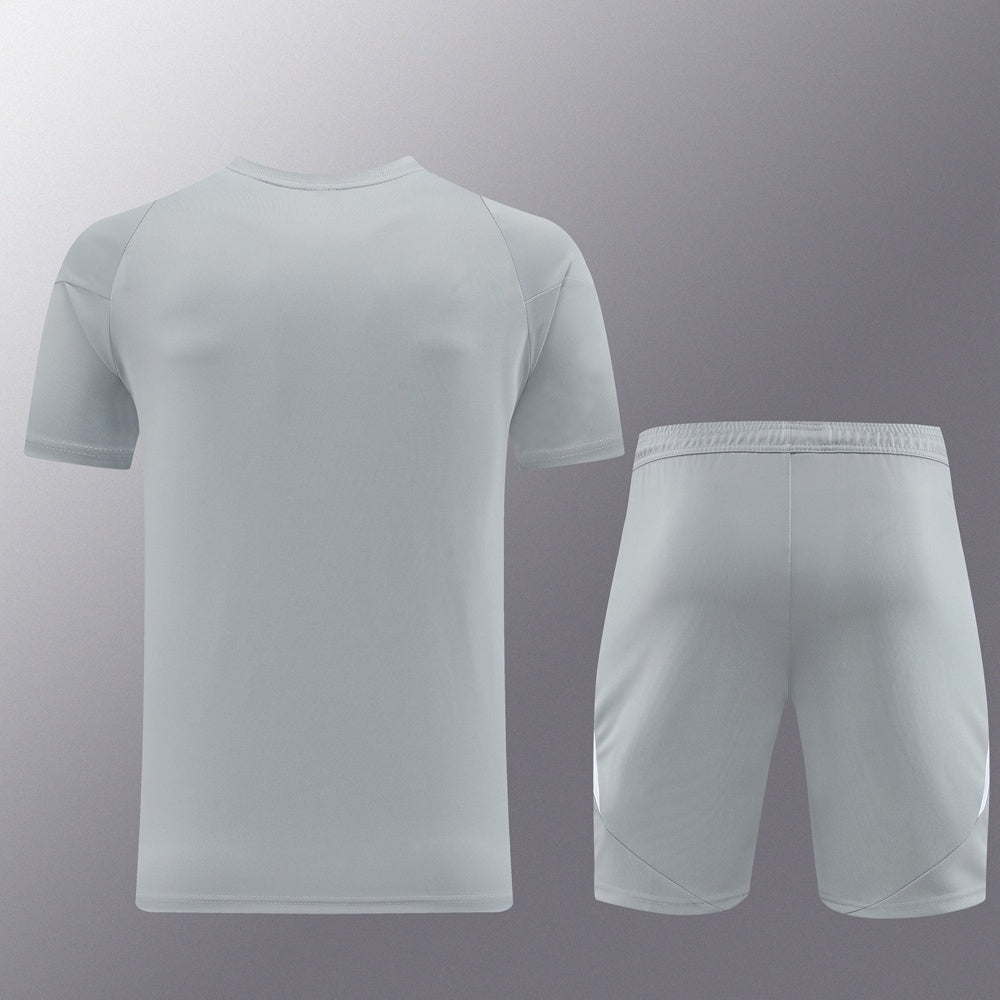AD06 gray shorts suit S-2XL