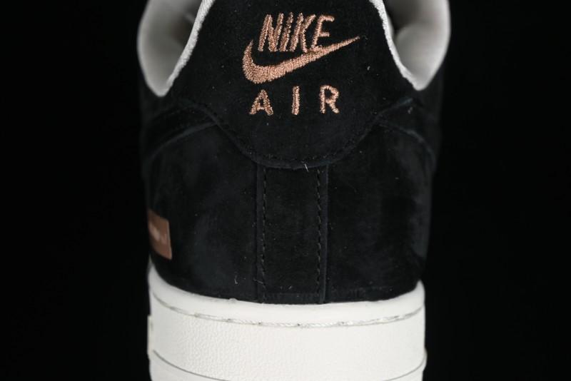 Nike Air Force 1 '07 Low LV Collaboration - Beige Black Pigskin Casual Sneakers - HD1968-010