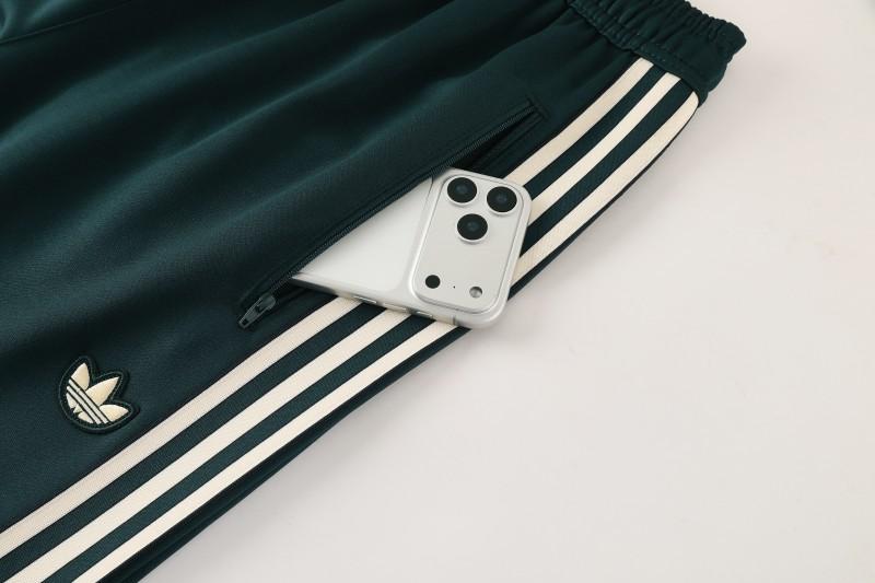 25/26  Juventus Retro Dark Green  Full zipper Jacket Tracksuit+ long pants