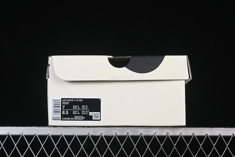 Nike Air Force 1 '07 Low Stussy Collaboration Beige Low-Top Casual Sneakers - CS5288-034