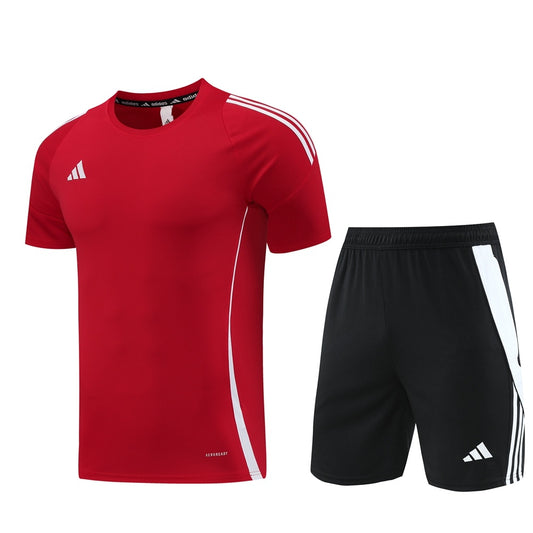 AD06 red shorts suit S-2XL