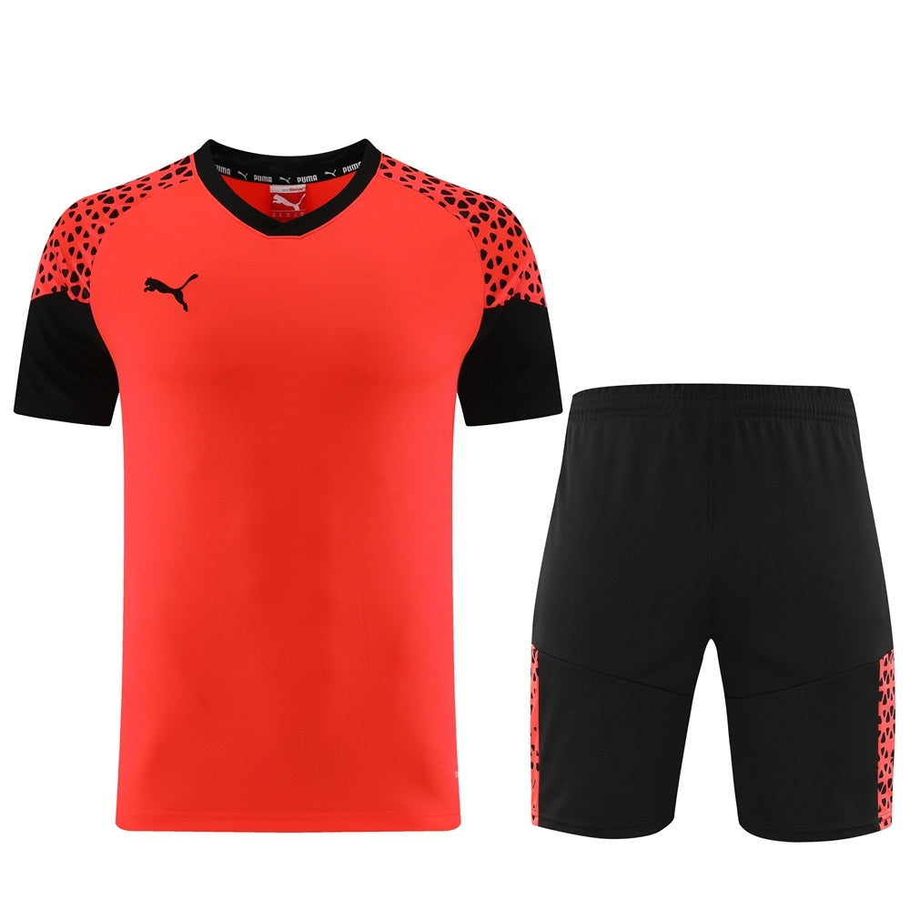 PD02 orange shorts suit S-2XL