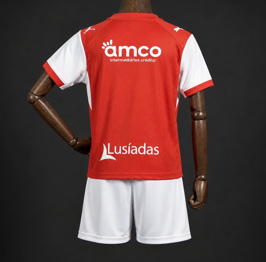 26/27 Kids Braga Home Red Jersey