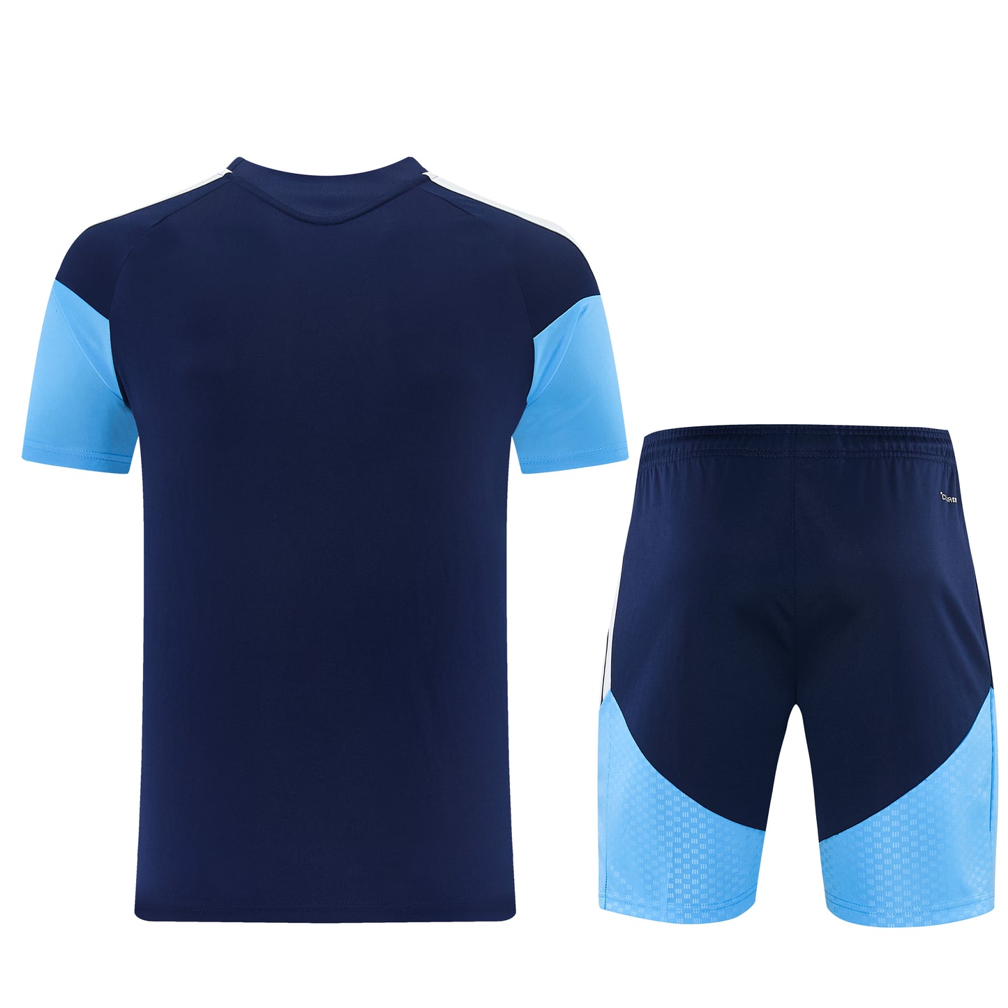 AD12 royal blue short-sleeved suit S-2XL