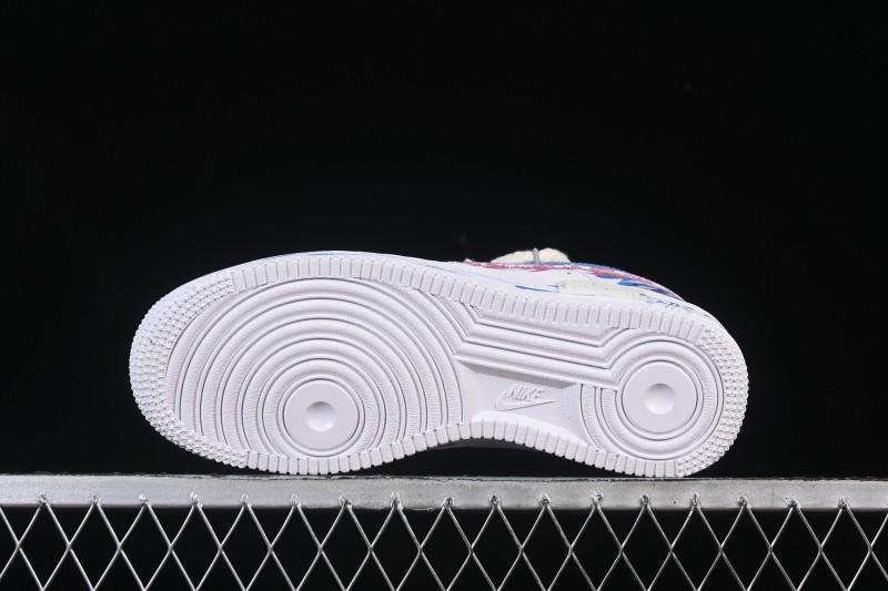 Nike Air Force 1'07 Low Libra Hand-Painted Zodiac Series Low-Top Casual Sneakers - 9231023