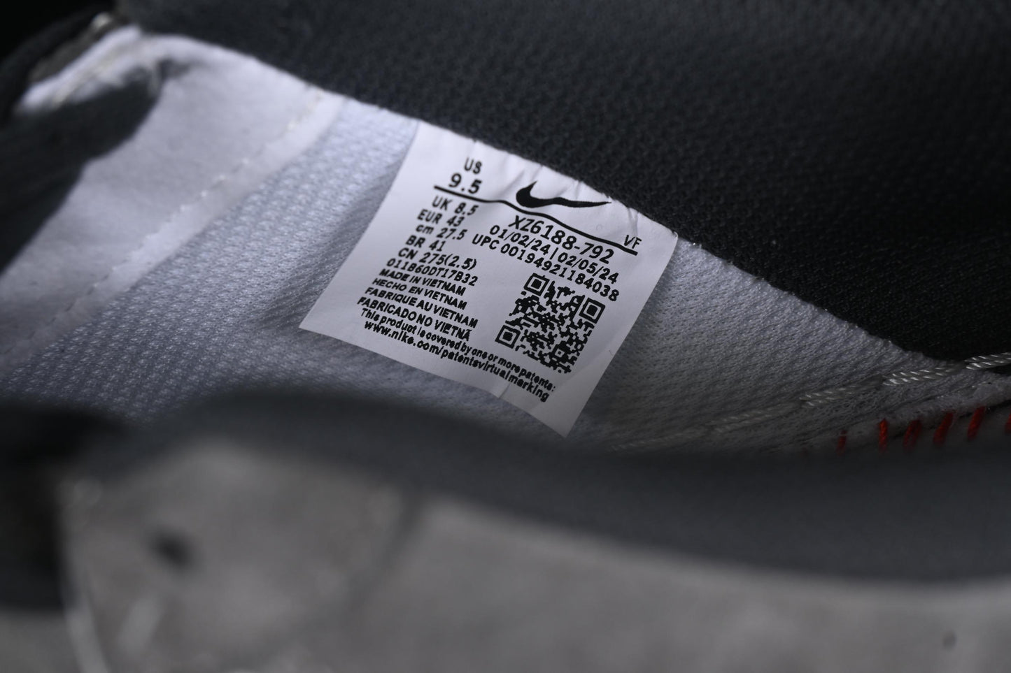 Nike Air Force 1 '07 Low Supreme Collaboration Black Grey Patchwork Casual Sneakers - XZ6188-792
