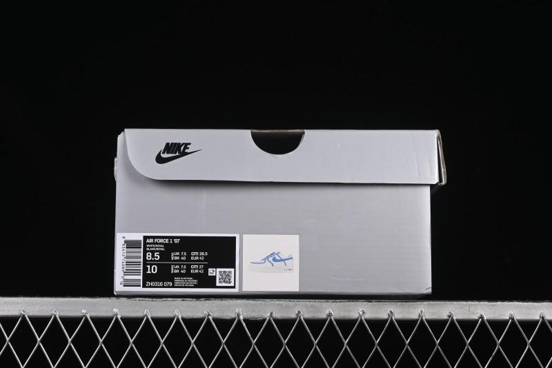 Nike Air Force 1'07 Low Blue Planet Casual Sneakers with Full-Length Air Cushion - ZH0316-079