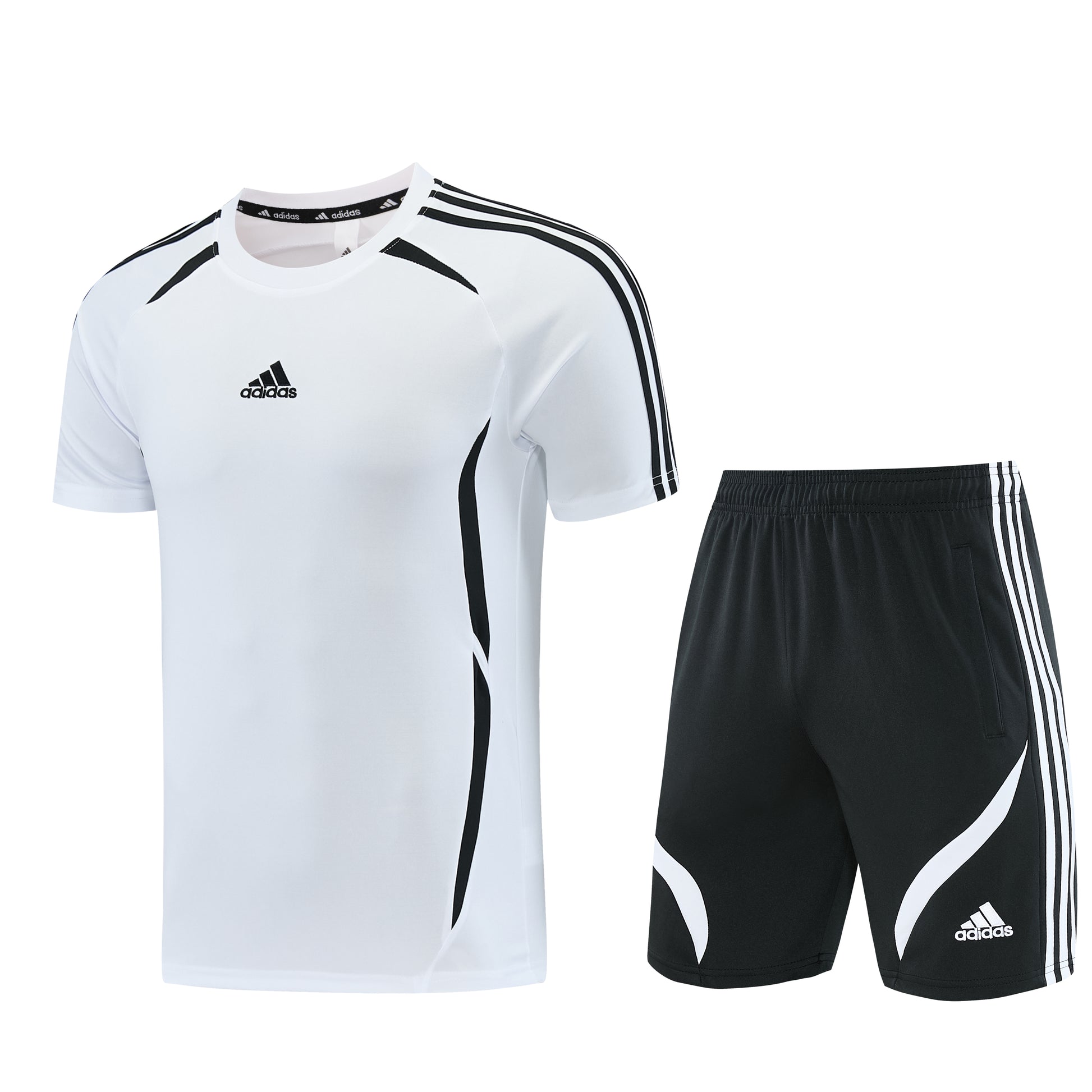 AD16 white shorts suit S-2XL