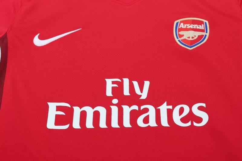 Retro 08/10 Kids  Arsenal Red Home Jersey